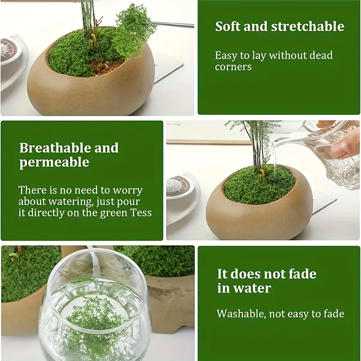 50g Fake Moss DIY Crafts Grass - Sphagnum Moss Dry avis et prix