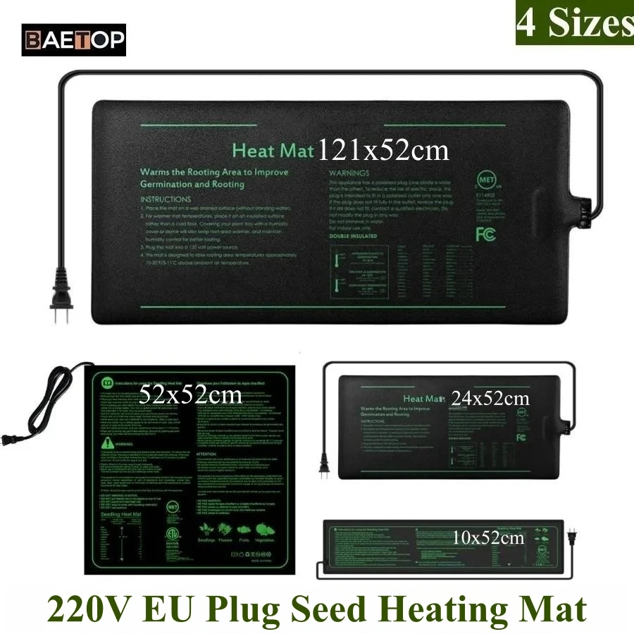 4 Sizes 220V EU Plug Seedling  - Heat Mat Seedling avis et prix