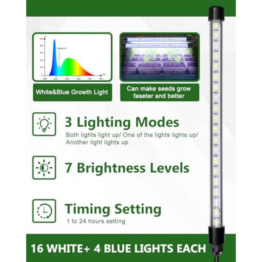 Seed Starter Kit with Grow Lig - Humidity Dome Kit avis et prix