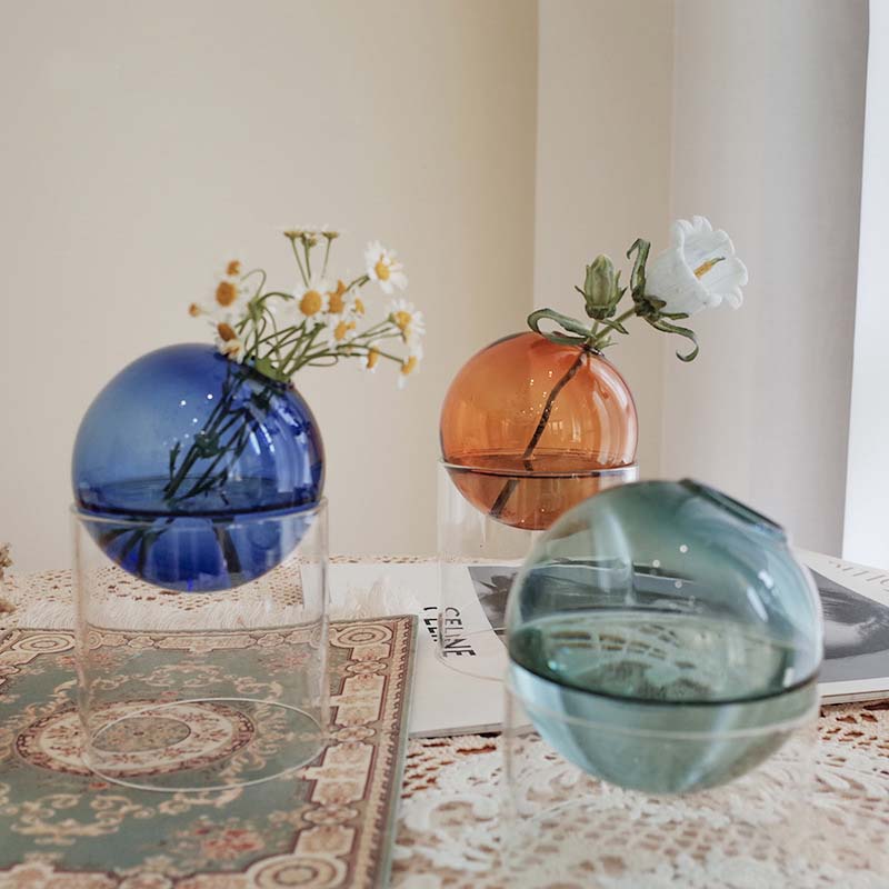 Mini Round Flower Vase Hydropo - Propagation Station Vase avis et prix