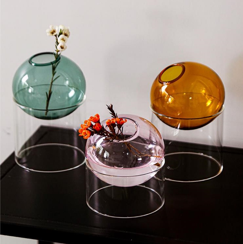 Mini Round Flower Vase Hydropo - Propagation Station Vase avis et prix