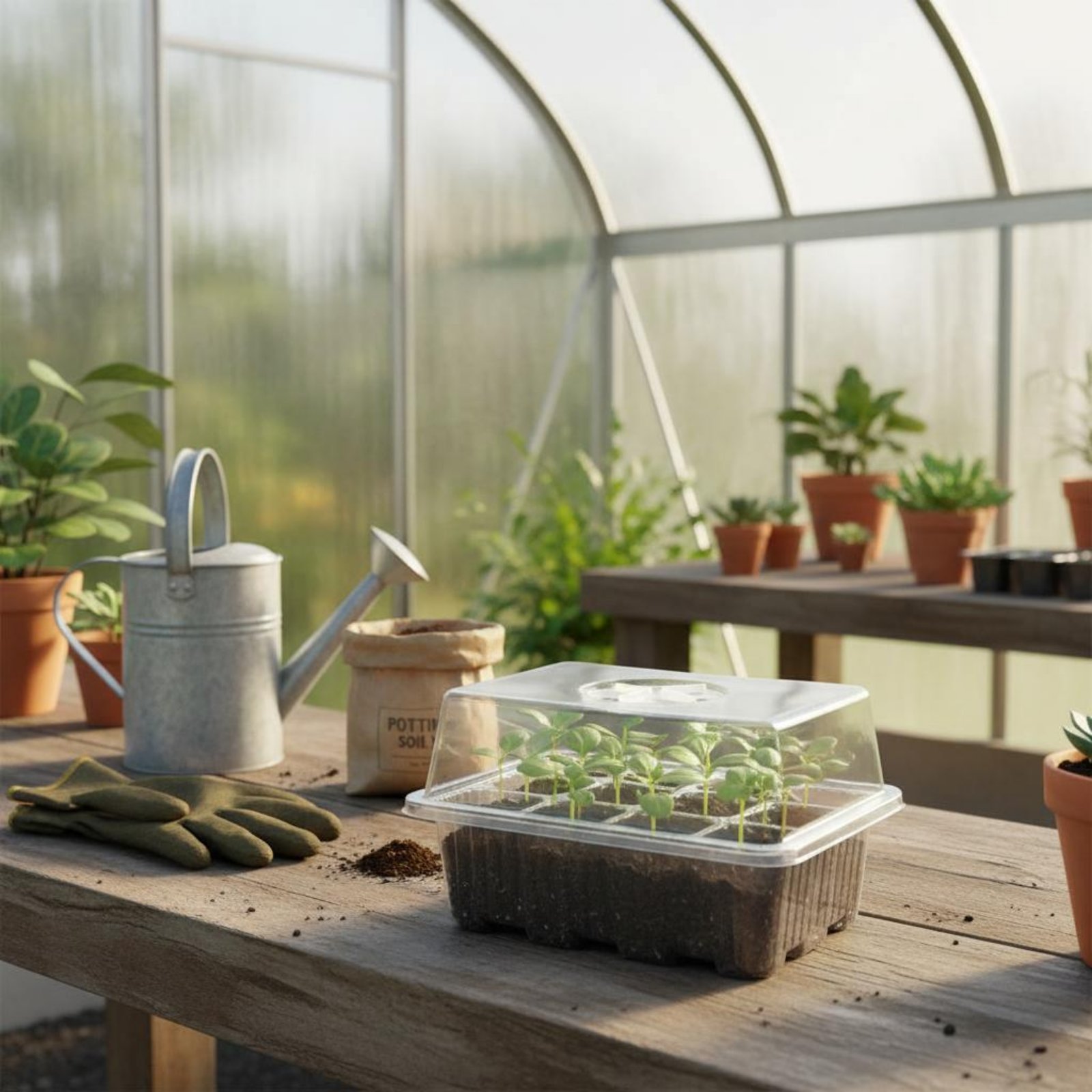 12 Compartment Germination Tra - Humidity Dome Kit avis et prix
