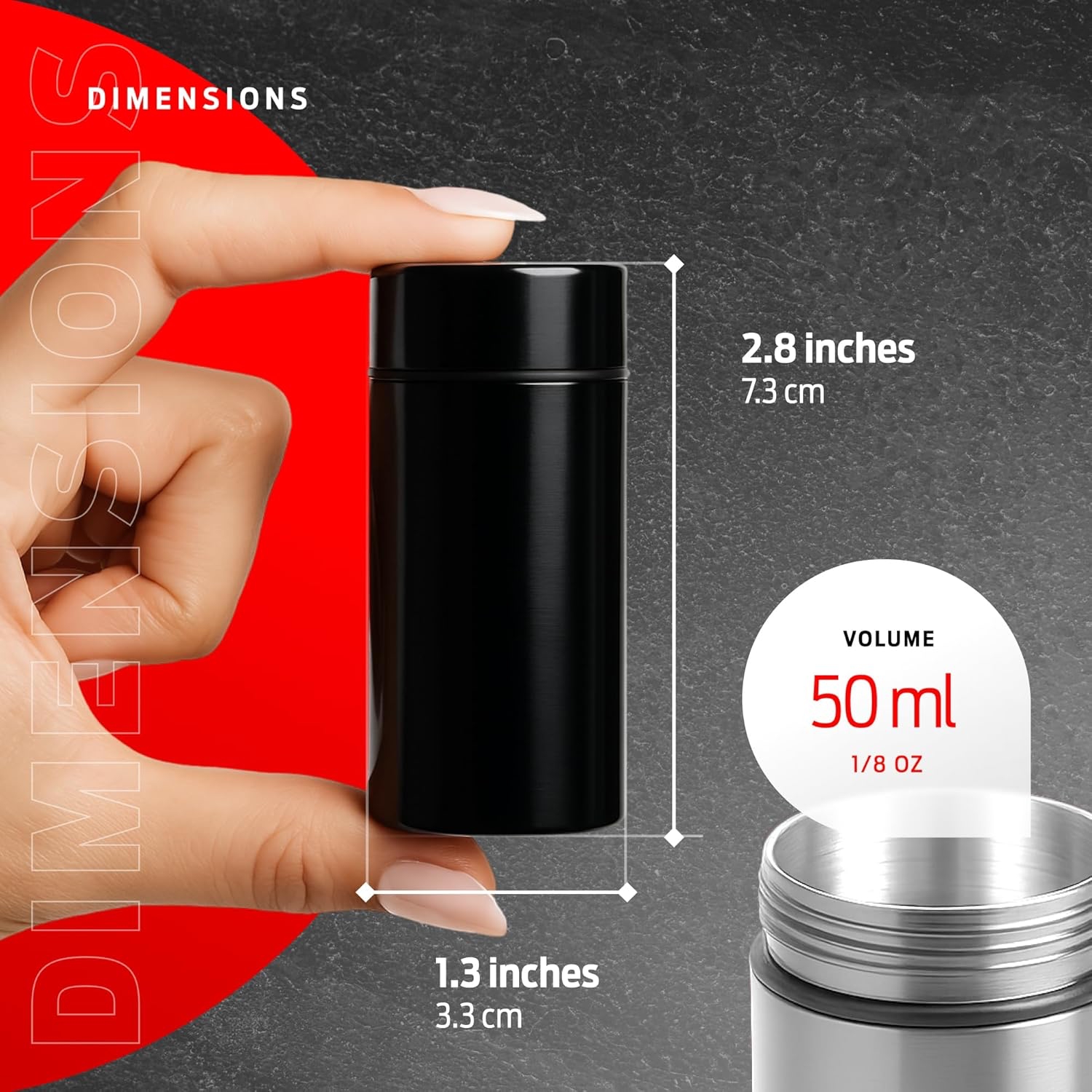 50ml Smell Proof Aluminum Jar  - Misting Bottle Fine avis et prix