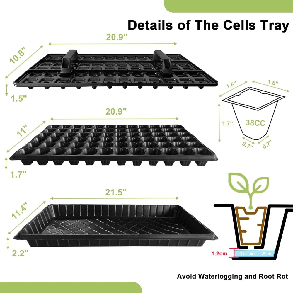 72 Cell Seed Starter Trays wit - Propagation Tray 72 avis et prix