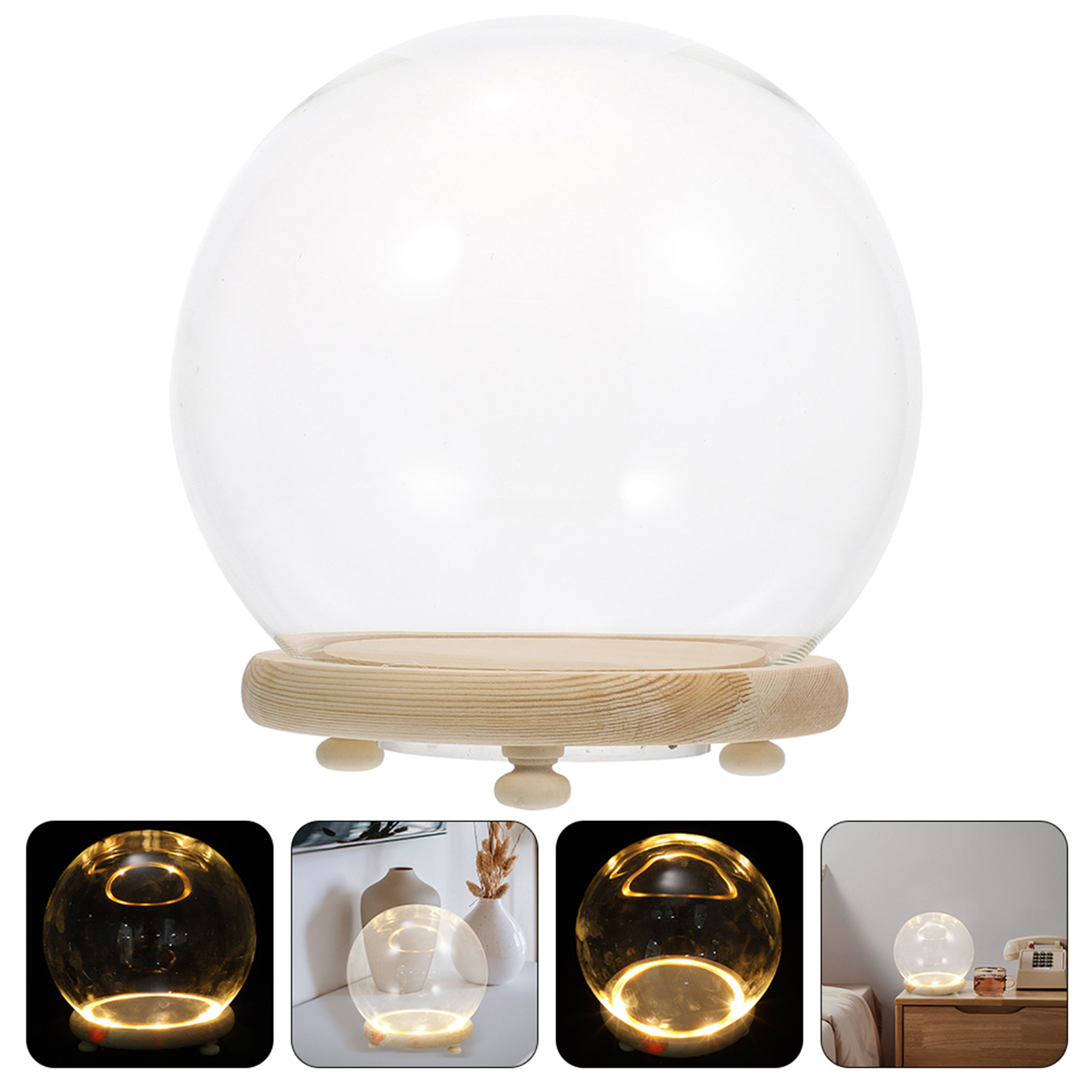 Eternal Flower Glass Cover Cle - Plastic Dome Clear avis et prix