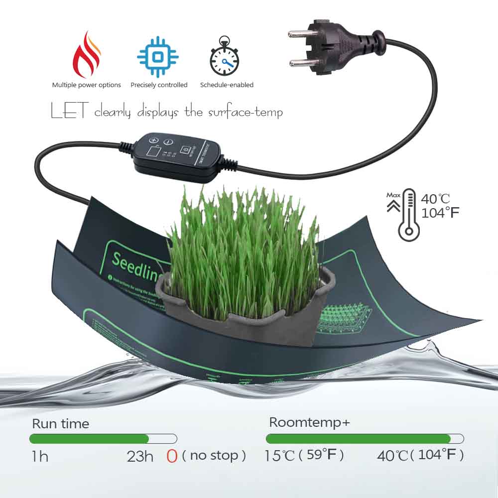9-100W PVC Plants Heating Pad  - Heat Mat Seedling avis et prix