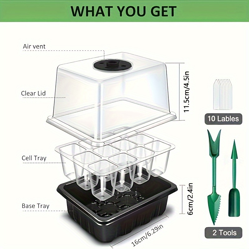 Seedling Starter Kit 1/2/3 Set - Humidity Dome Kit avis et prix