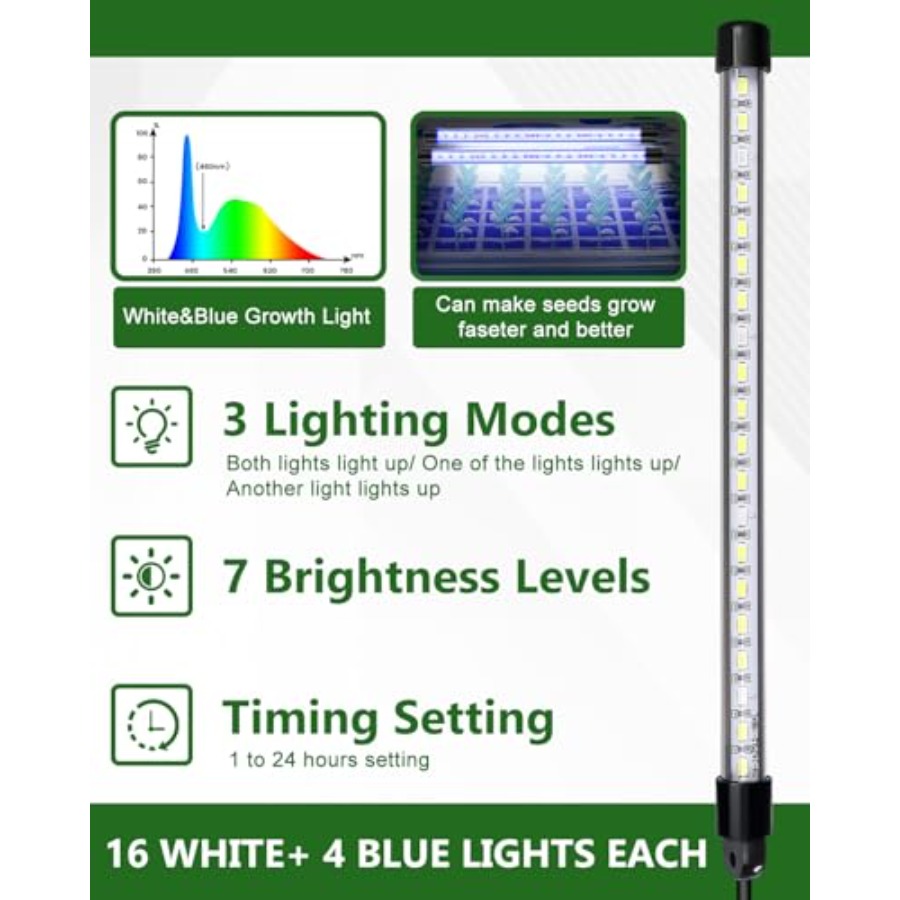 Seed Starter Kit with Grow Lig - Humidity Dome Kit avis et prix