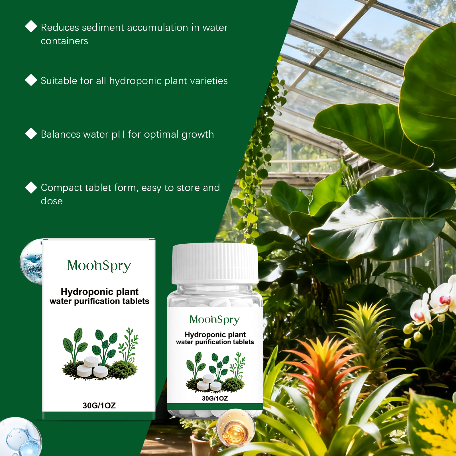 Moonspry Hydroponic Water Puri - Rooting Hormone Powder avis et prix