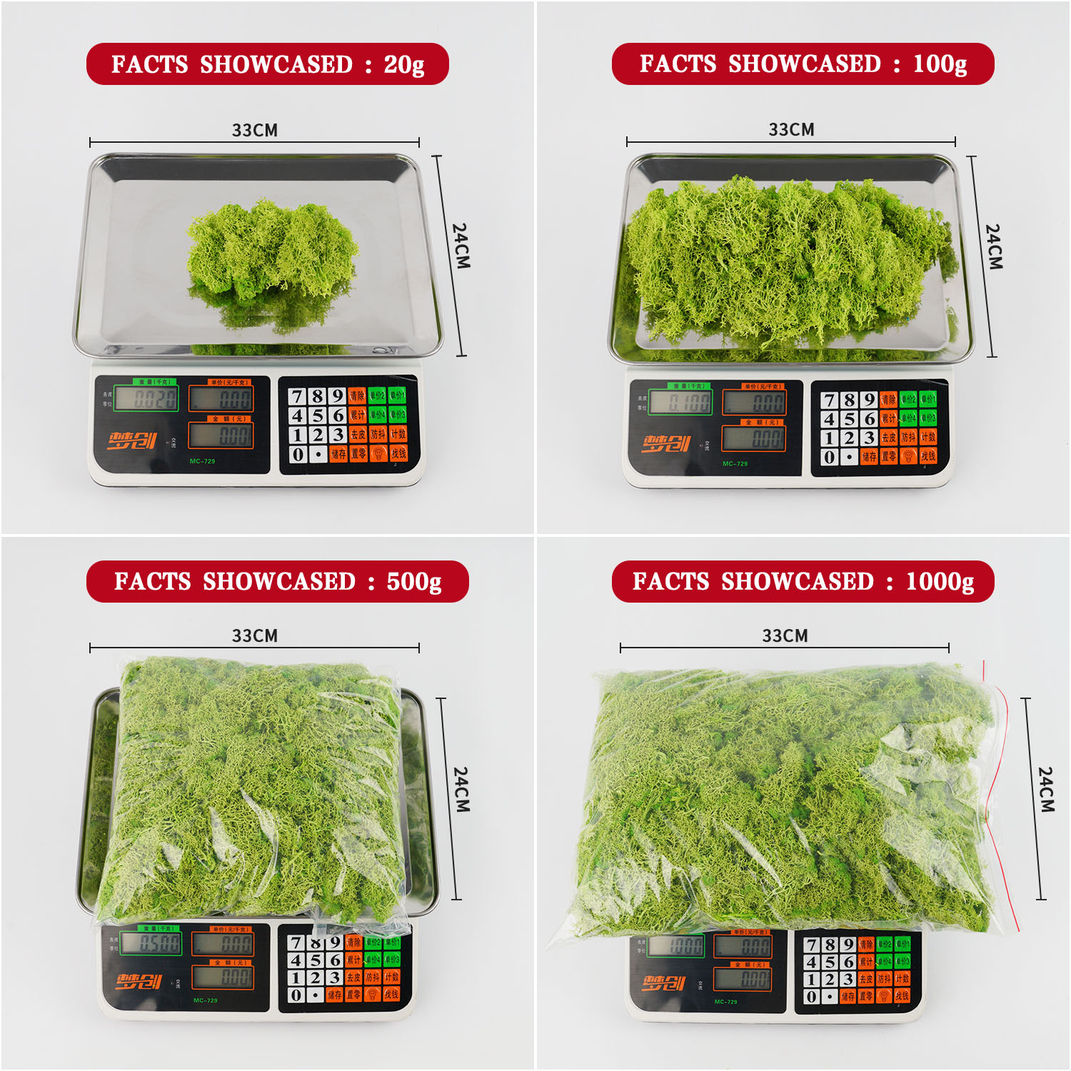 200g Artificial Green Plants M - Sphagnum Moss Dry avis et prix