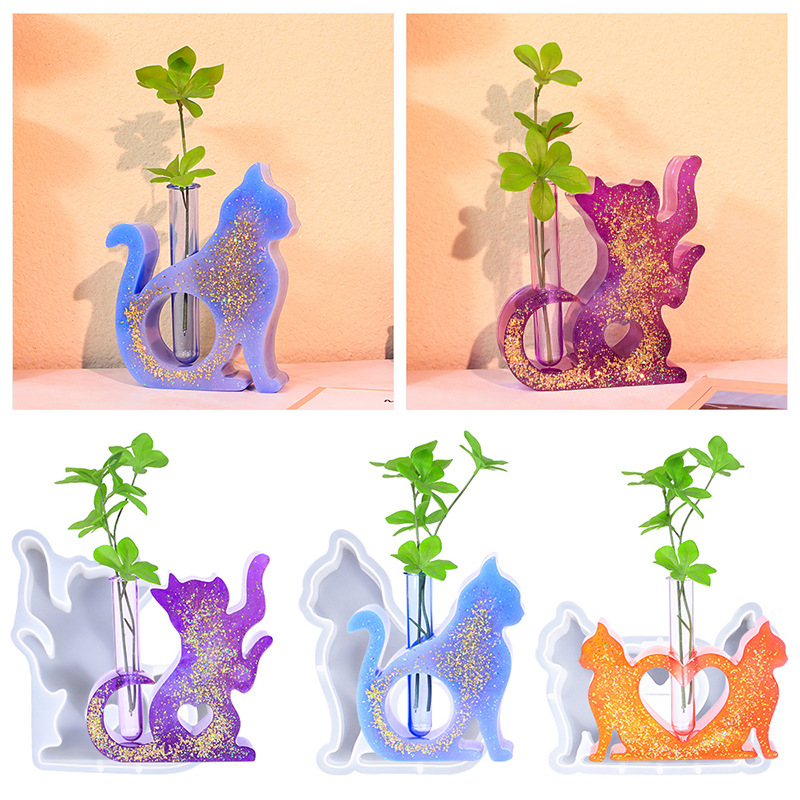 Cat Shaped Resin Molds Vase Si - Propagation Station Vase avis et prix