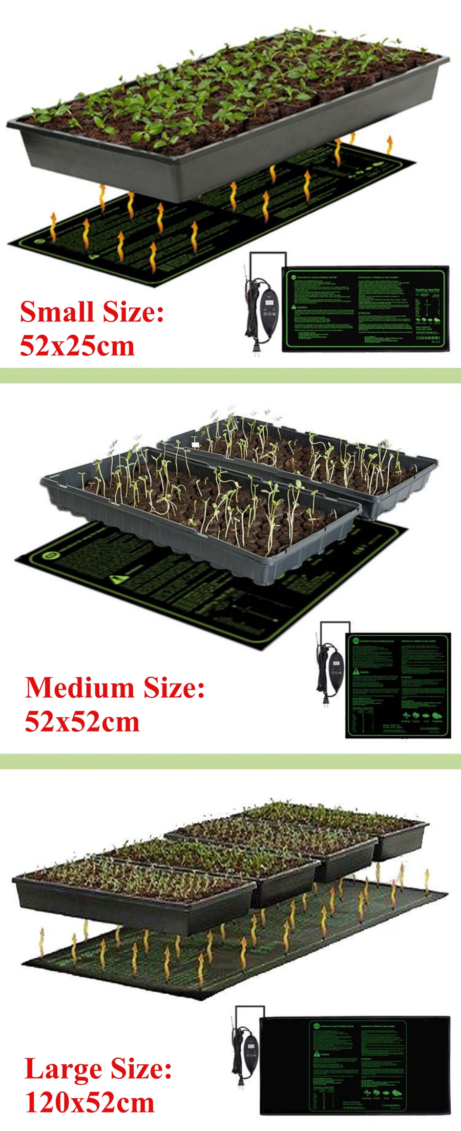 3 Sizes Upgrade Seedling Heat  - Heat Mat Seedling avis et prix