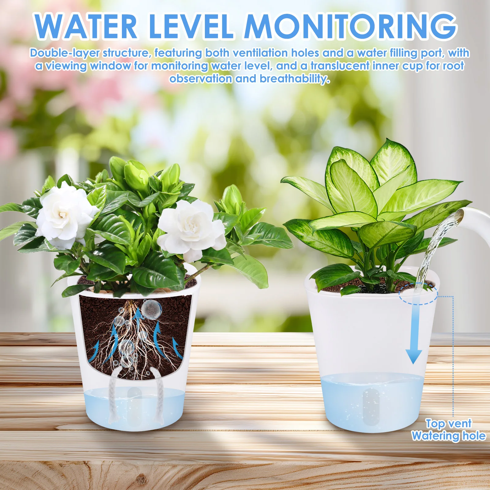 10 Pcs Self Watering Planter L - Self Watering Insert avis et prix
