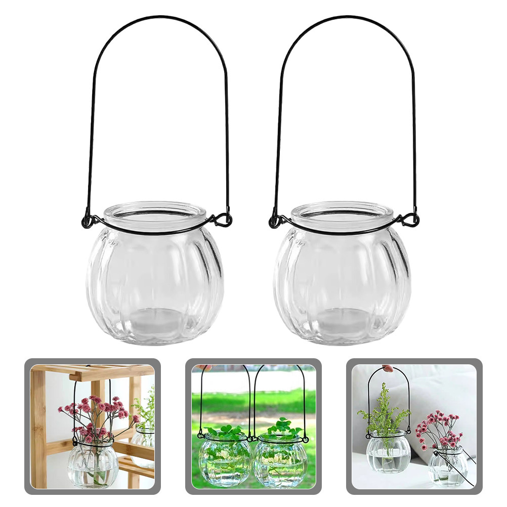 6Pcs Transparent Hanging Glass - Propagation Station Vase avis et prix