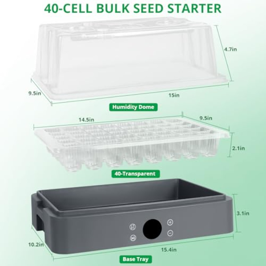 Seed Starter Tray with Grow Li - Humidity Dome Kit avis et prix