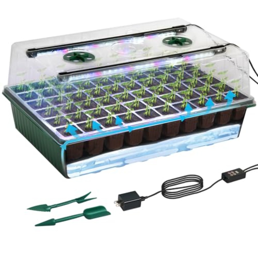 Seed Starter Tray with Grow Li - Humidity Dome Kit avis et prix