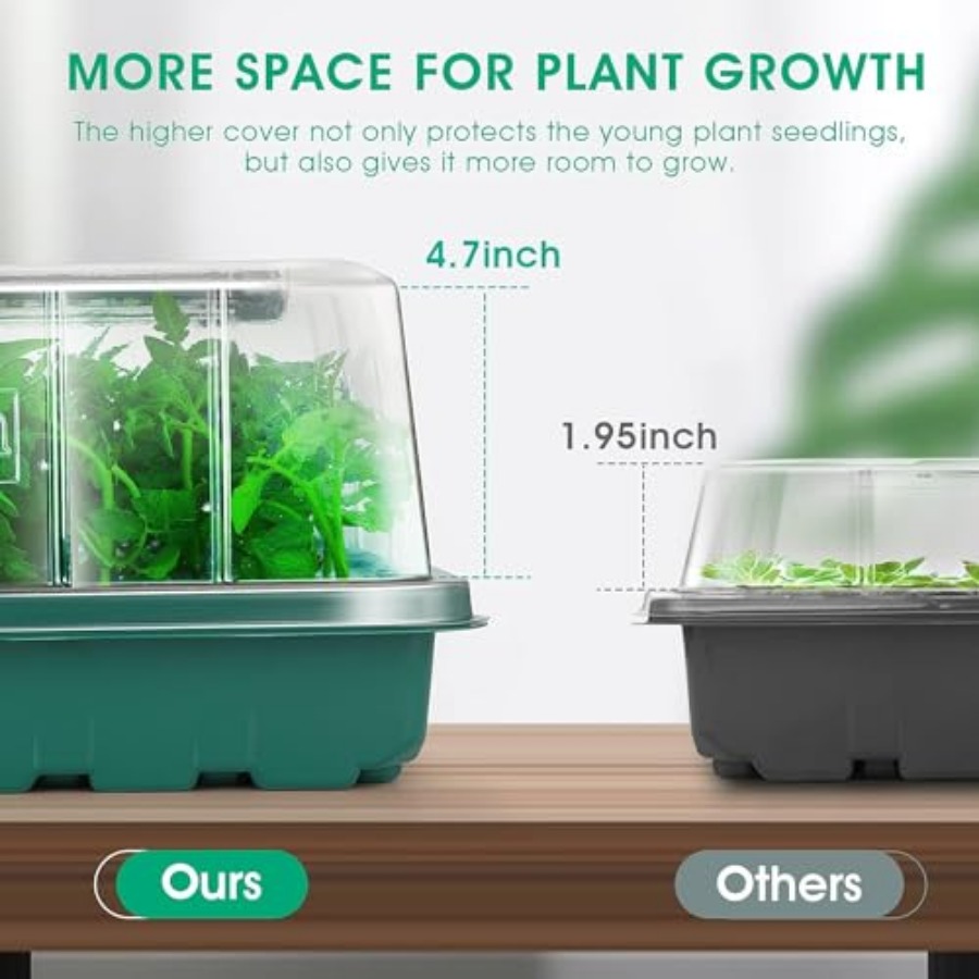 Seed Starter Tray with Grow Li - Humidity Dome Kit avis et prix