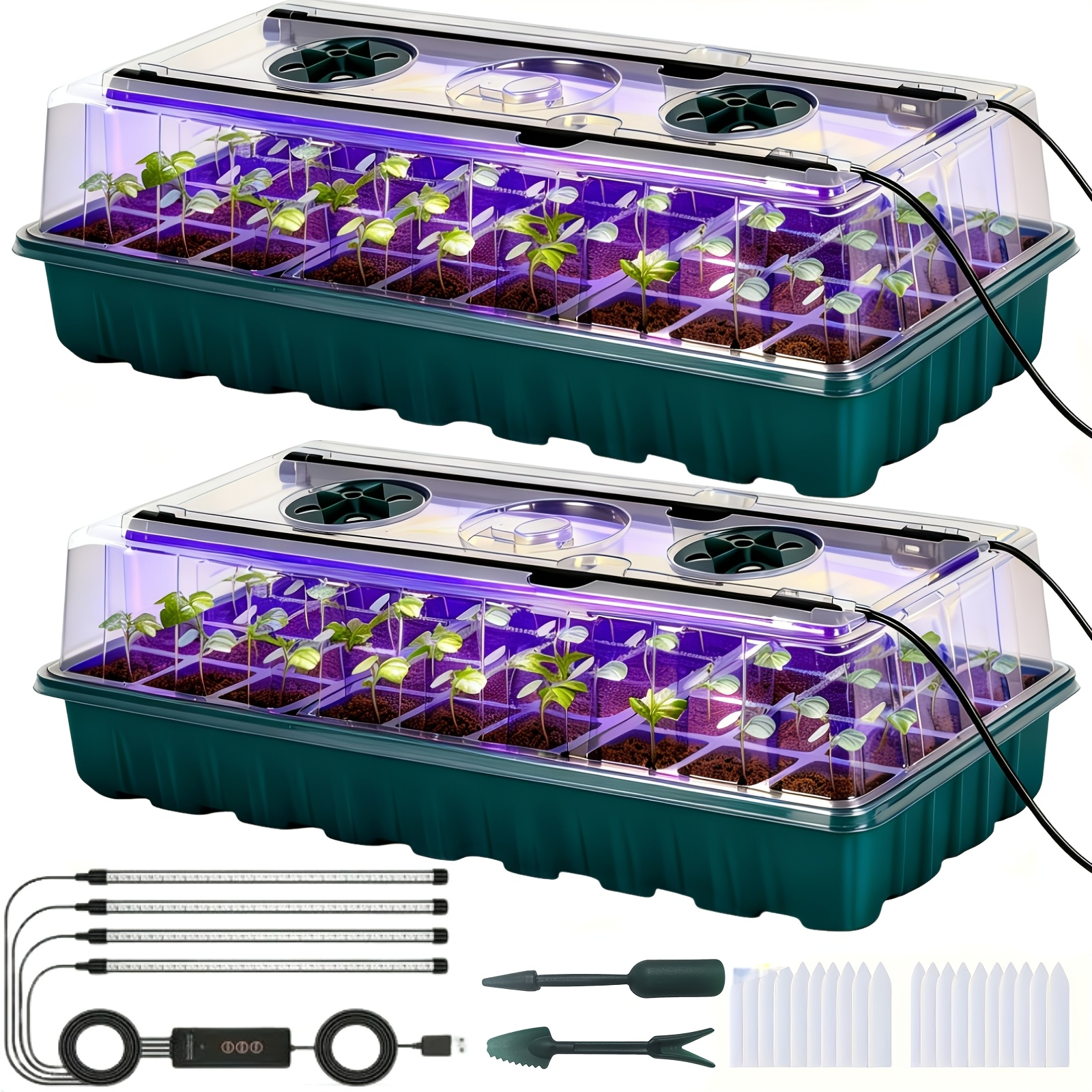2PCS 72-Cell Seed Growing Kit  - Humidity Dome Kit avis et prix