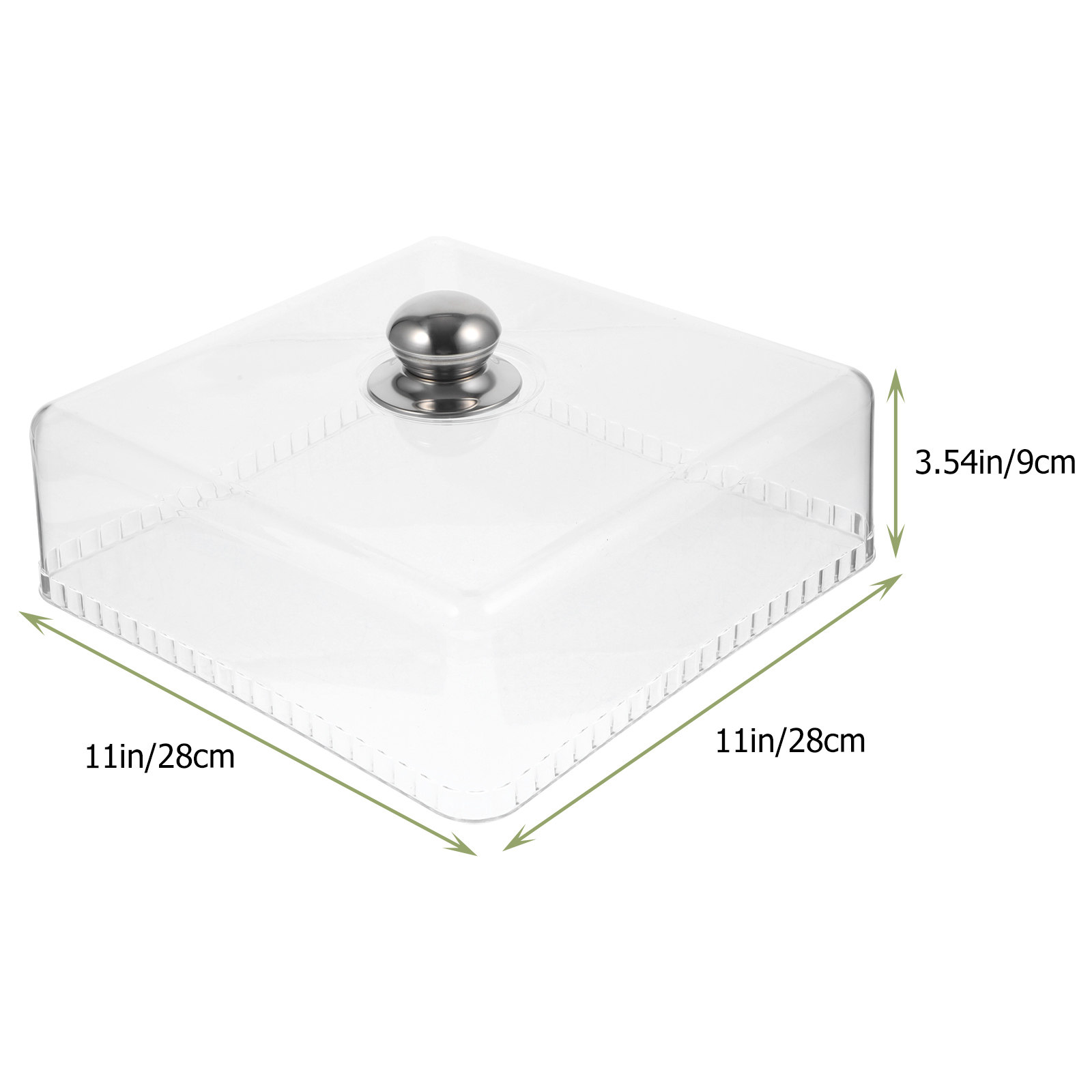 Square Glass Cake Dome Buffet  - Plastic Dome Clear avis et prix