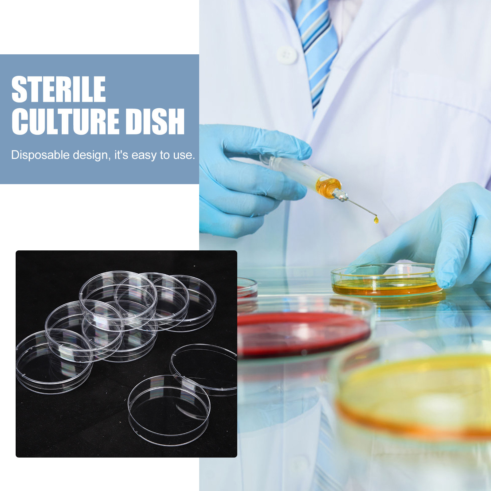 30Pcs Petri Dishes Plastic Cle - Agar Tissue Culture avis et prix