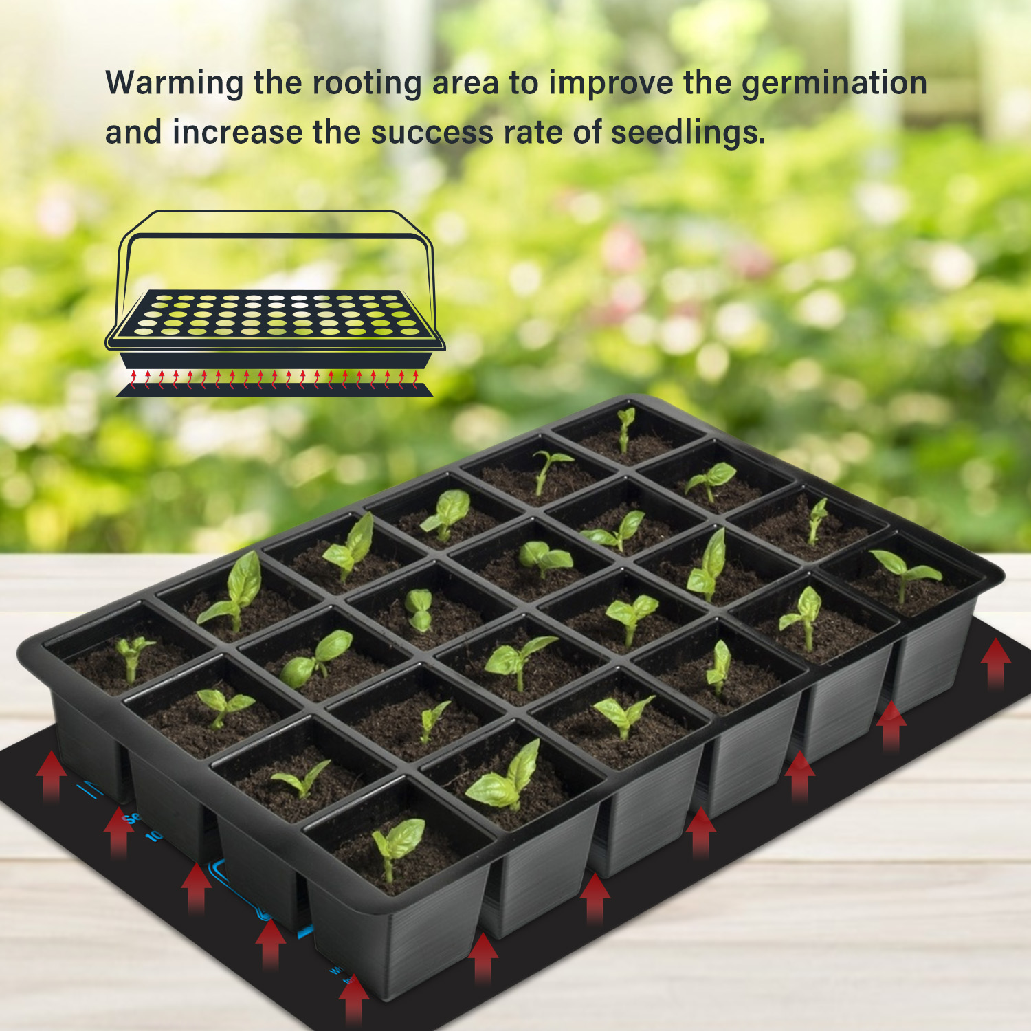 20.75x10CM EU/US/UK/AU Plug Se - Heat Mat Seedling avis et prix