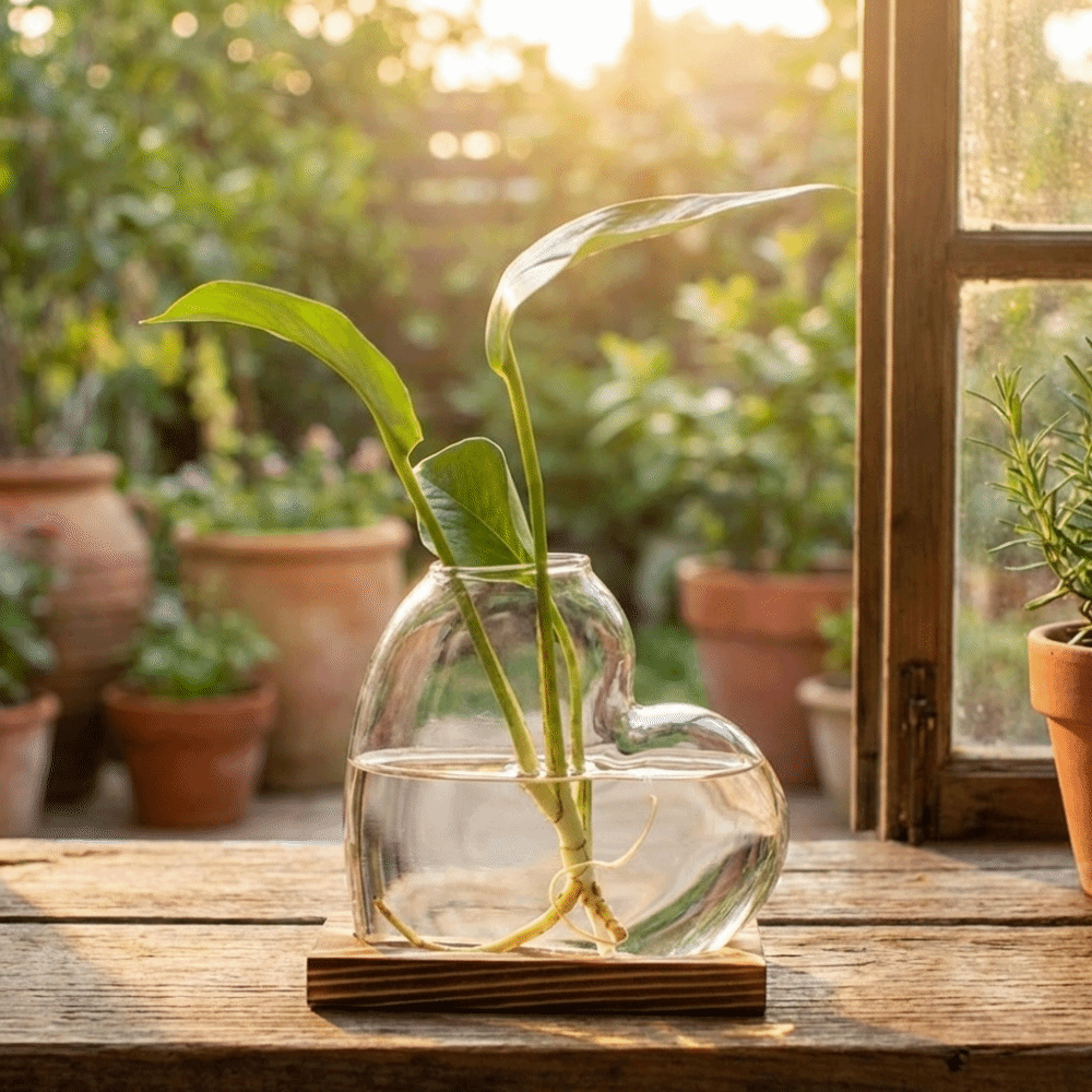 Transparent Hydroponic Glass V - Propagation Station Vase avis et prix