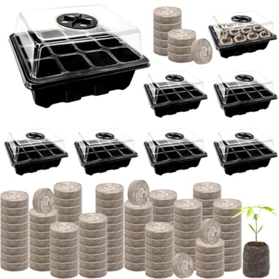 8 Pack Seed Starter Tray with  - Peat Pellet Tray avis et prix