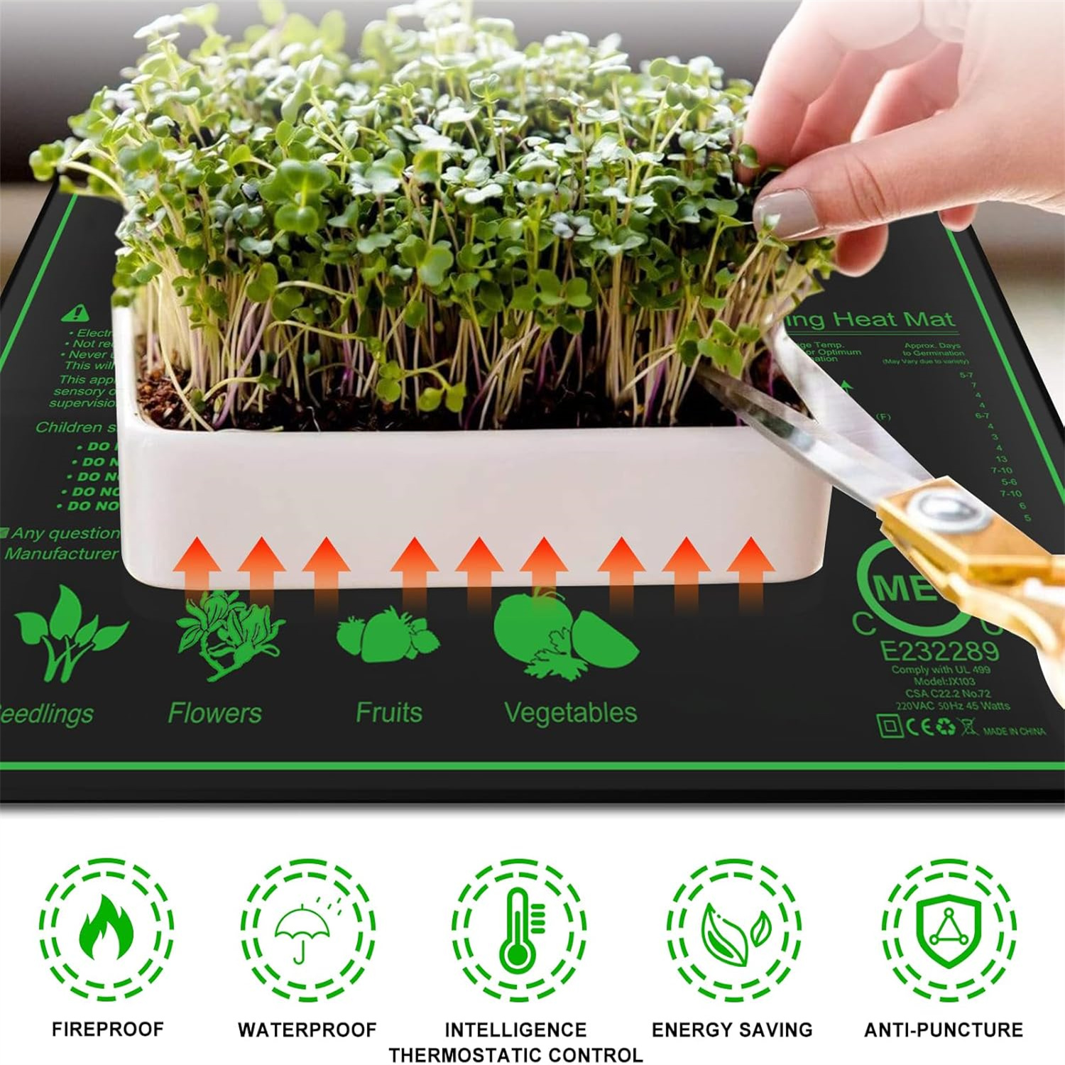 Seedling Heat Mat 10/25/50CM I - Rooting Gel Clone avis et prix